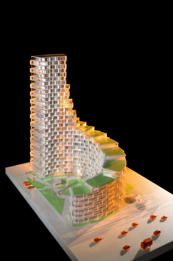 丹麦奥胡斯经济适用房塔楼affordable housing tower in denmark  3XN (3)